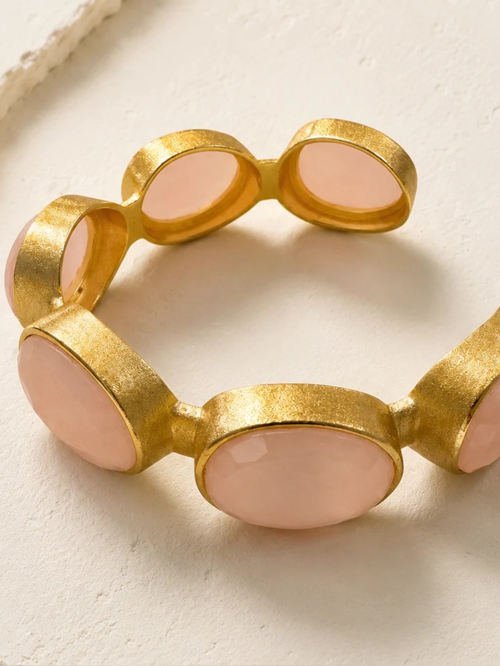 ROSE QUARTZ HALO CUFF